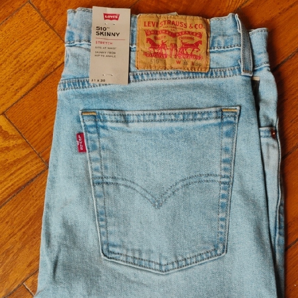 Levi's Sky Blue Men's Skinny Jeans
